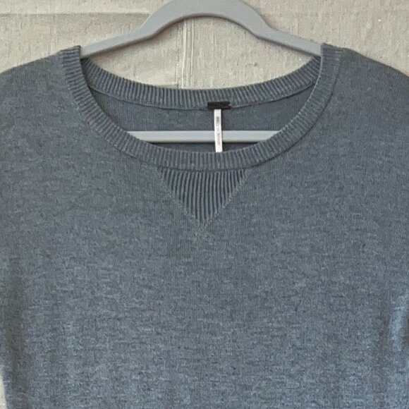 Poof! Gray Sweater Midi Dress Women’s‎ M | Southwestern Long Sleeve Soft Knit - Picture 4 of 10